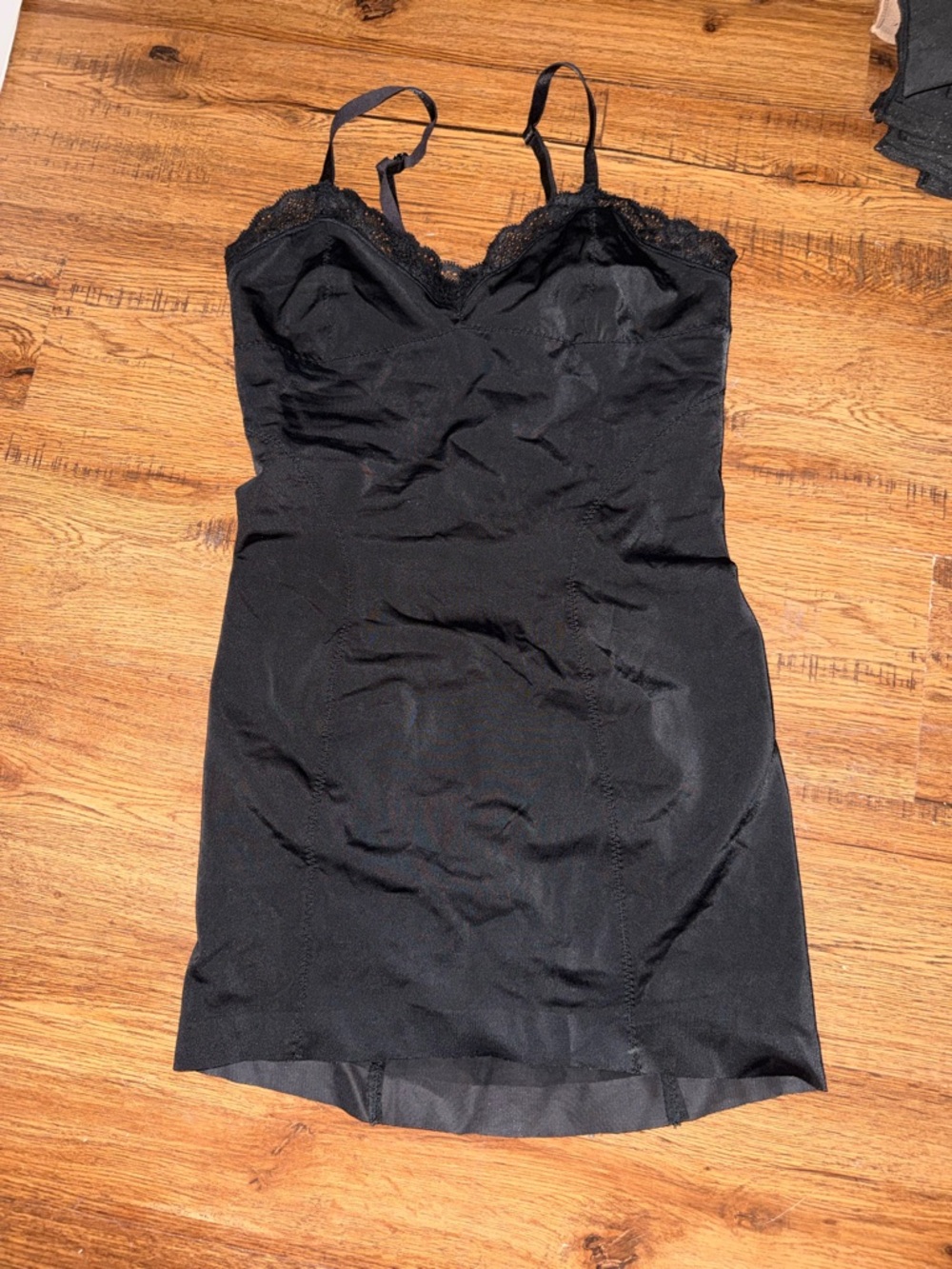 H&M Black Lace-Trim Slip